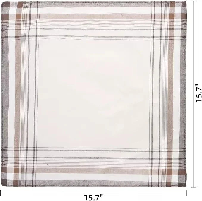 Mouchoirs pour hommes, couleurs assorties, 100 % coton doux 
